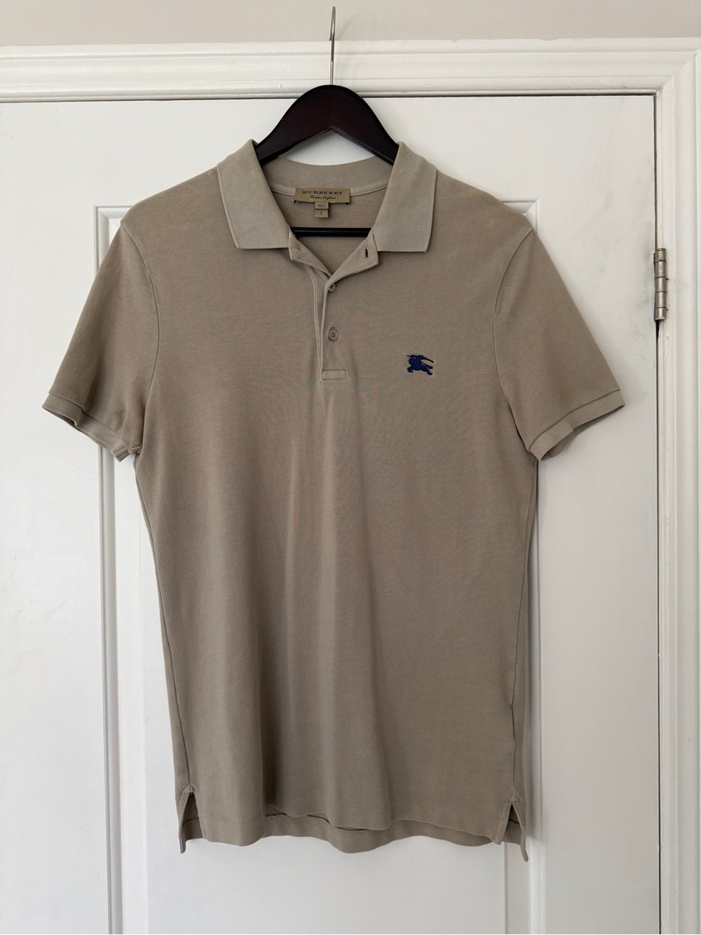 Burberry Brit Polo Shirt Sand tan Size Small Mens